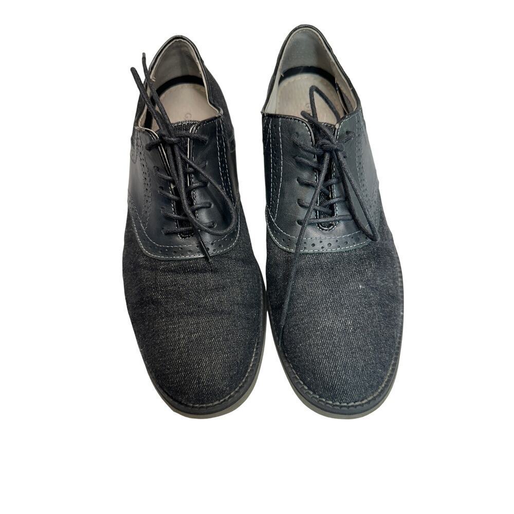 G.H.Bass & Co Denim fabric and leather Bass-Eli men shoes size‎ 10M